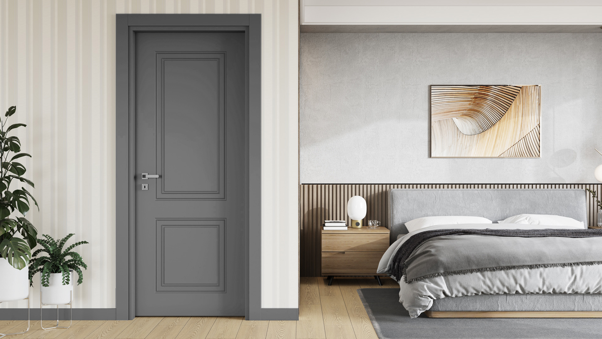 VARIODOR LUXURY HAKİ GRİ PVC KAPI - Önizleme