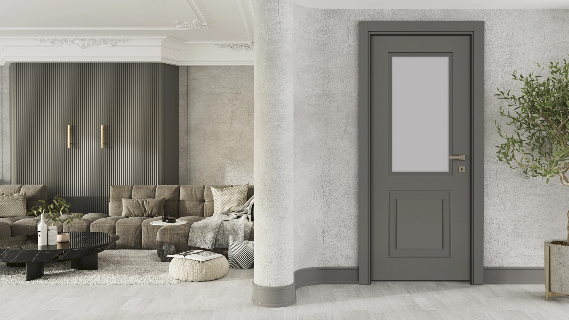 VARIODOR LUXURY MODERN ANTRASİT PVC KAPI - Önizleme