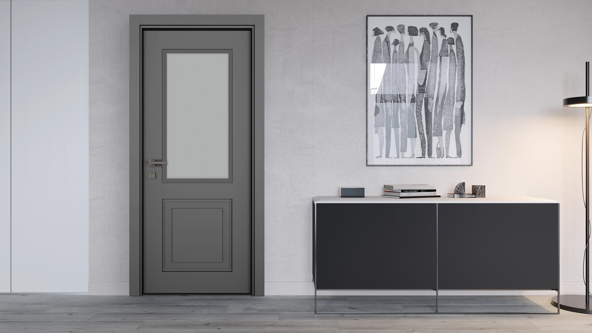 VARIODOR STEP HAKİ GRİ PVC KAPI