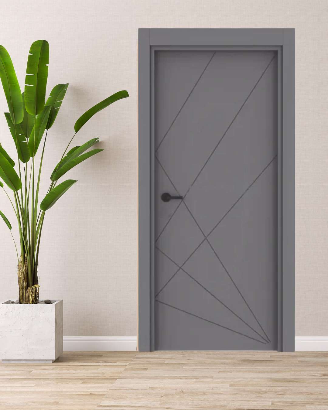 ANTRASİT FUGALI PVC KAPI