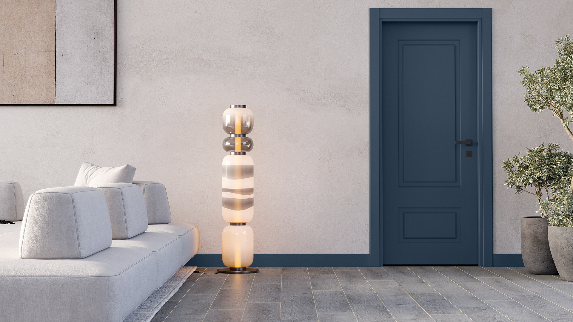 VARIODOR STYLE BELİZE MAVİ PVC KAPI