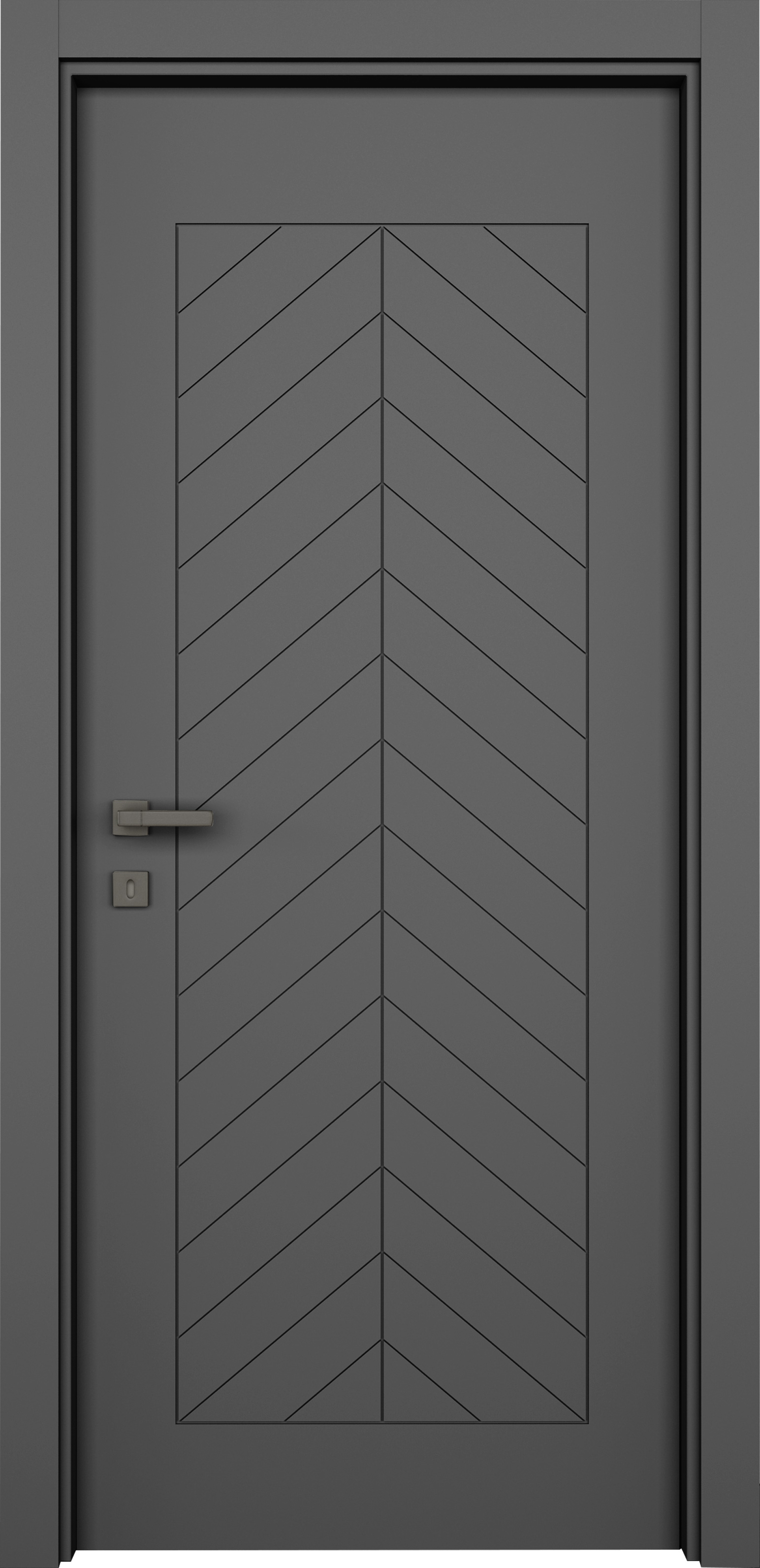 VARIODOR FISHBONE HAKİ GRİ PVC KAPI