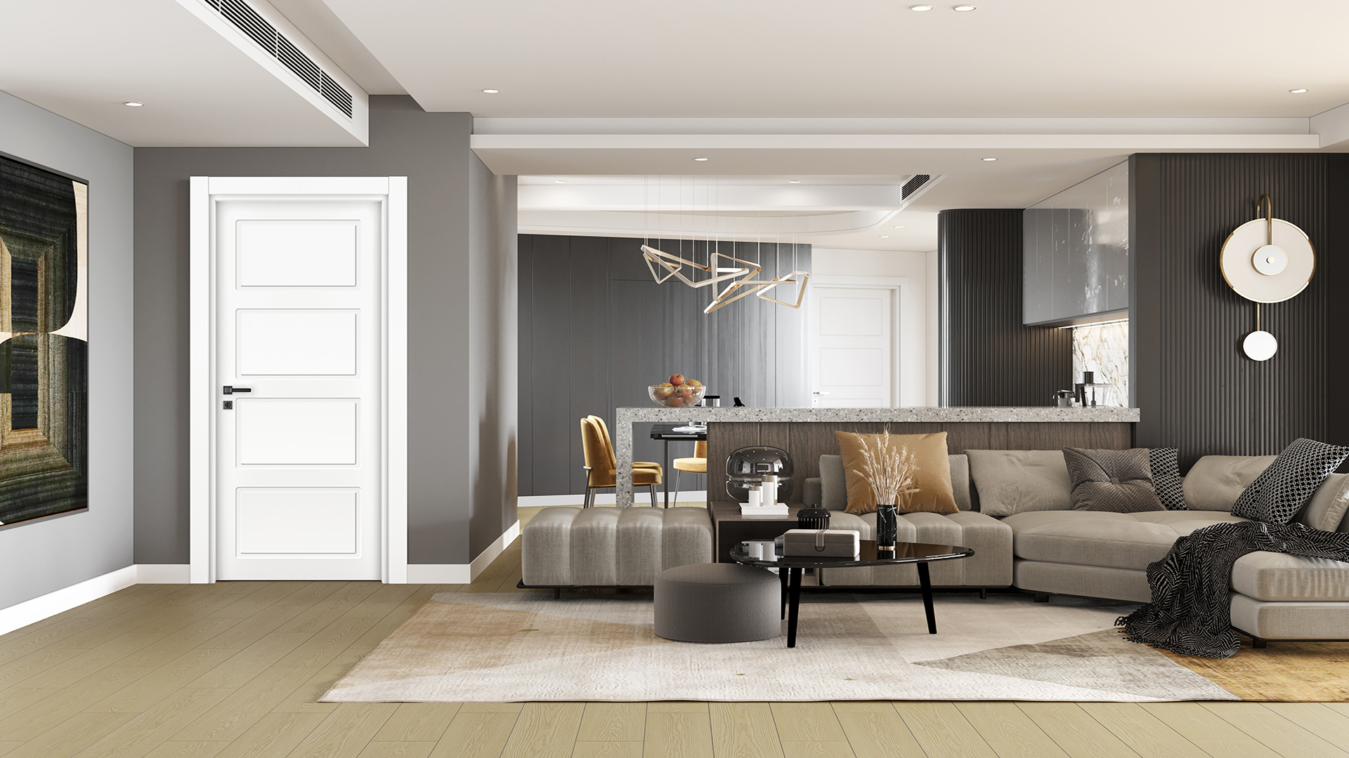 VDA-05 LAKE BEYAZ PVC KAPI