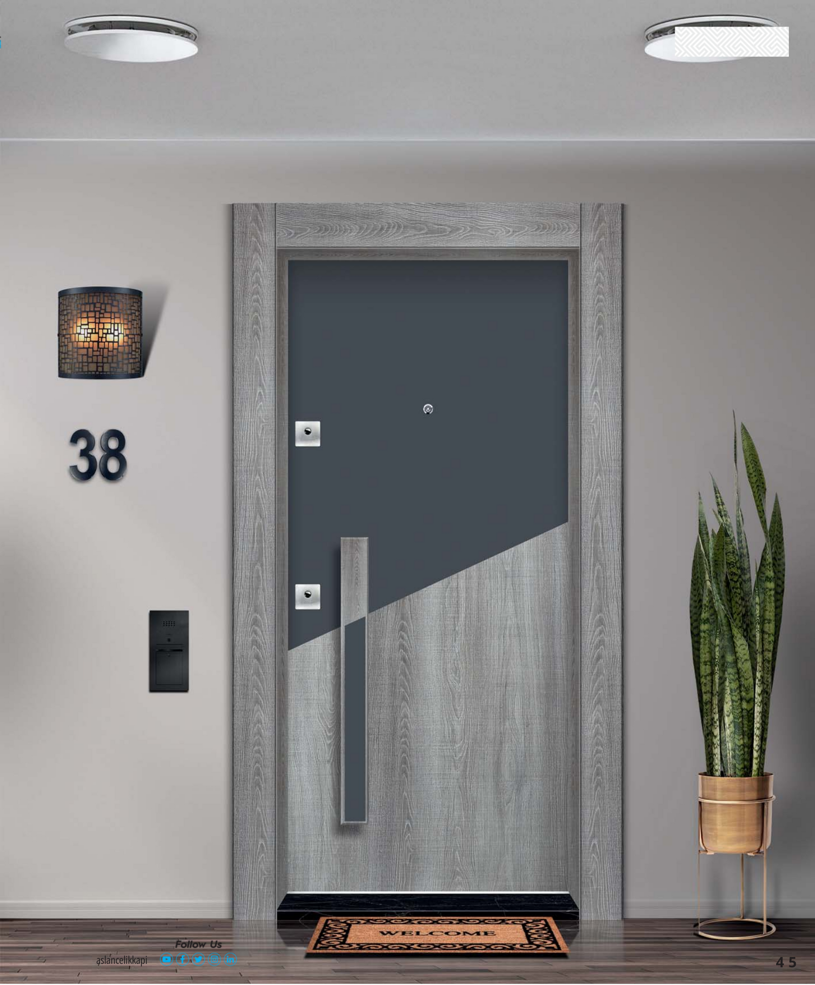 LÜX LAMİNOKS ÇELİK KAPI