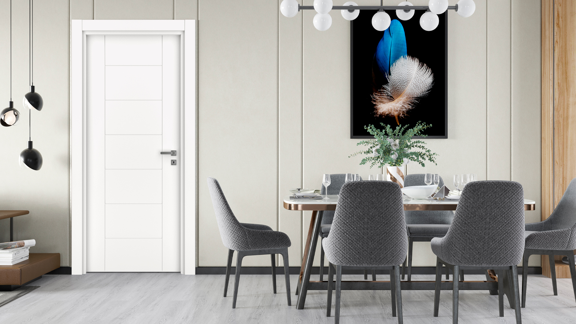 VDA-50 LAKE BEYAZ PVC KAPI