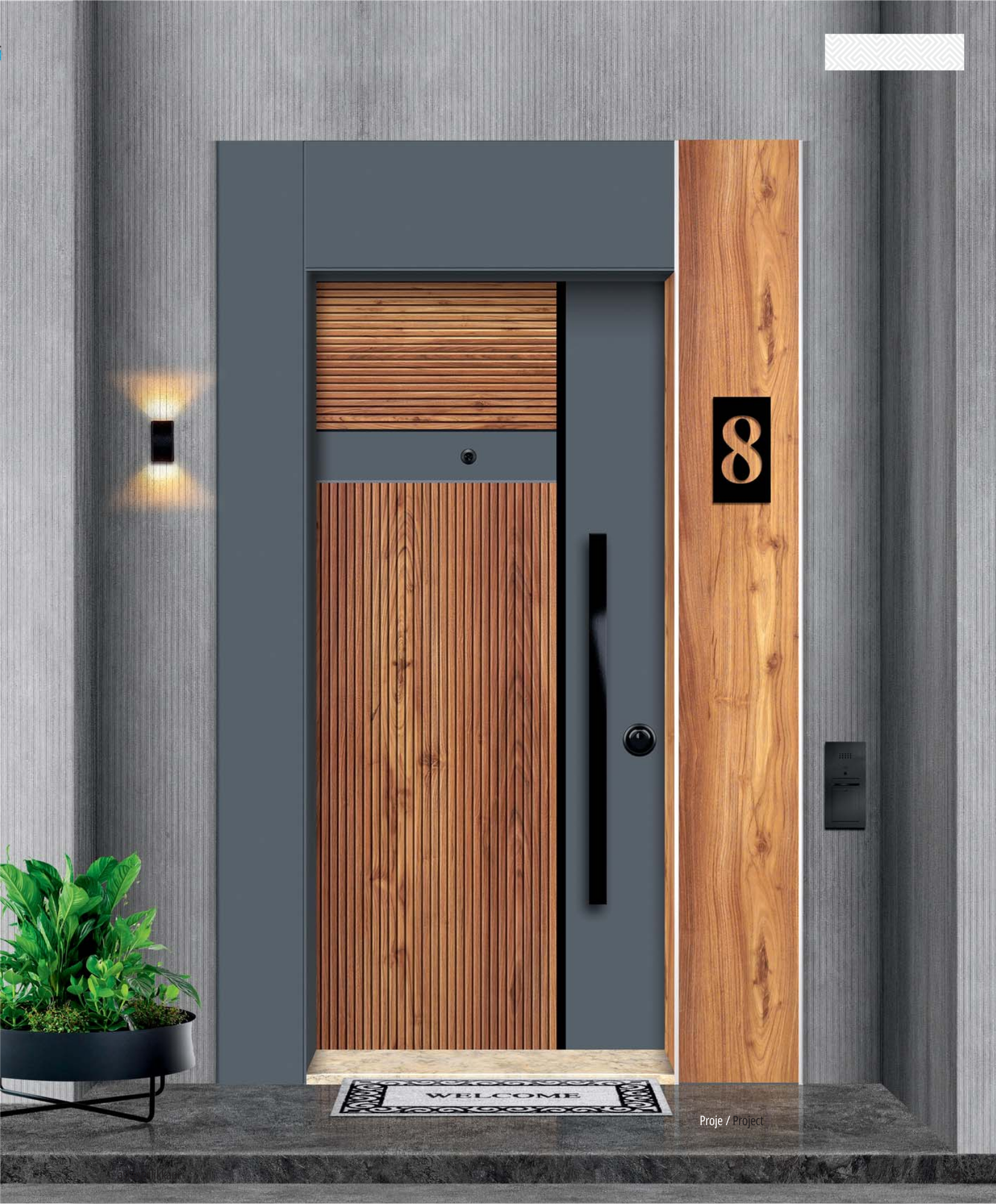 UZN 02 LÜX PROJE ÇELİK KAPI