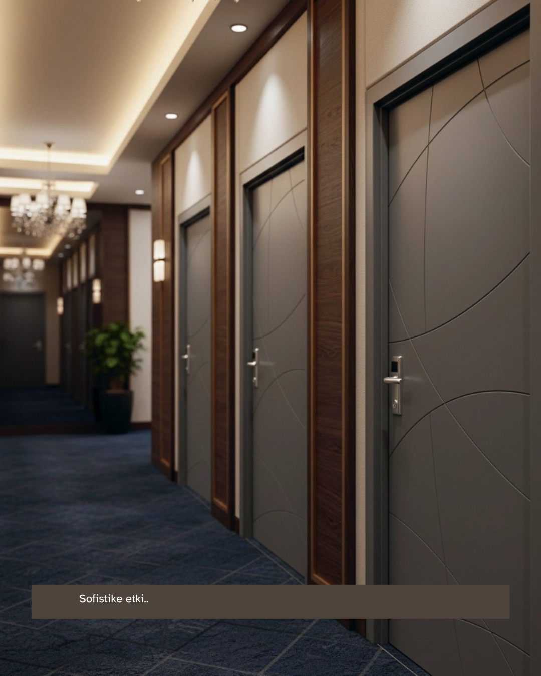 VARİODOR VDA 100 MODERN ANTRASIT PVC KAPLI YANGINA DAYANIKLI ALIZE, VDA 100 MODERN ANTRASIT