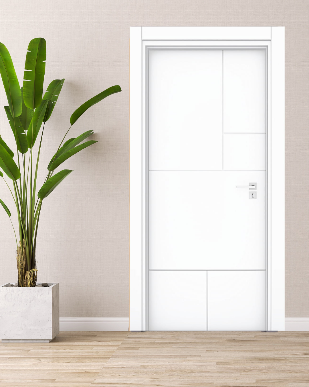 SOFT BEYAZ KAREM FUGA PVC KAPI