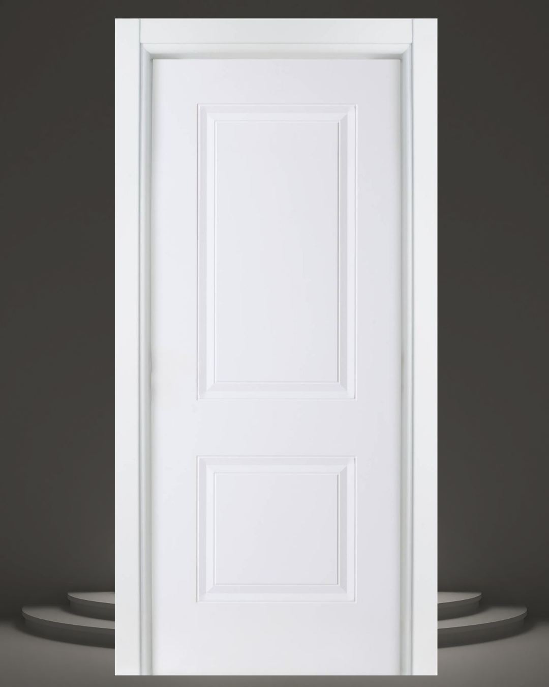 SOFT BEYAZ İKİ GÖBEKLİ PVC İÇ ODA KAPISI