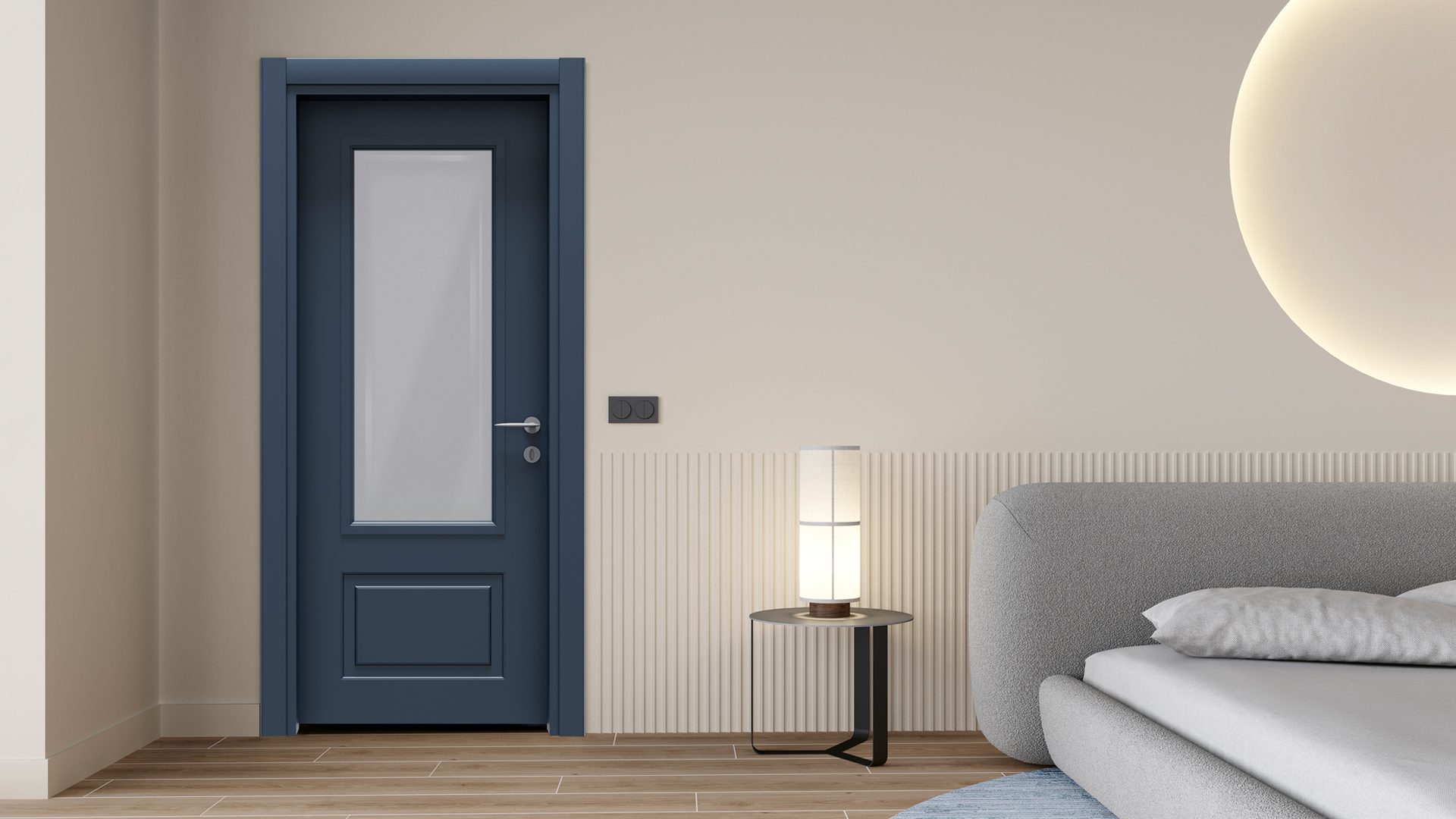 VARIODOR STYLE BELİZE MAVİ PVC KAPI