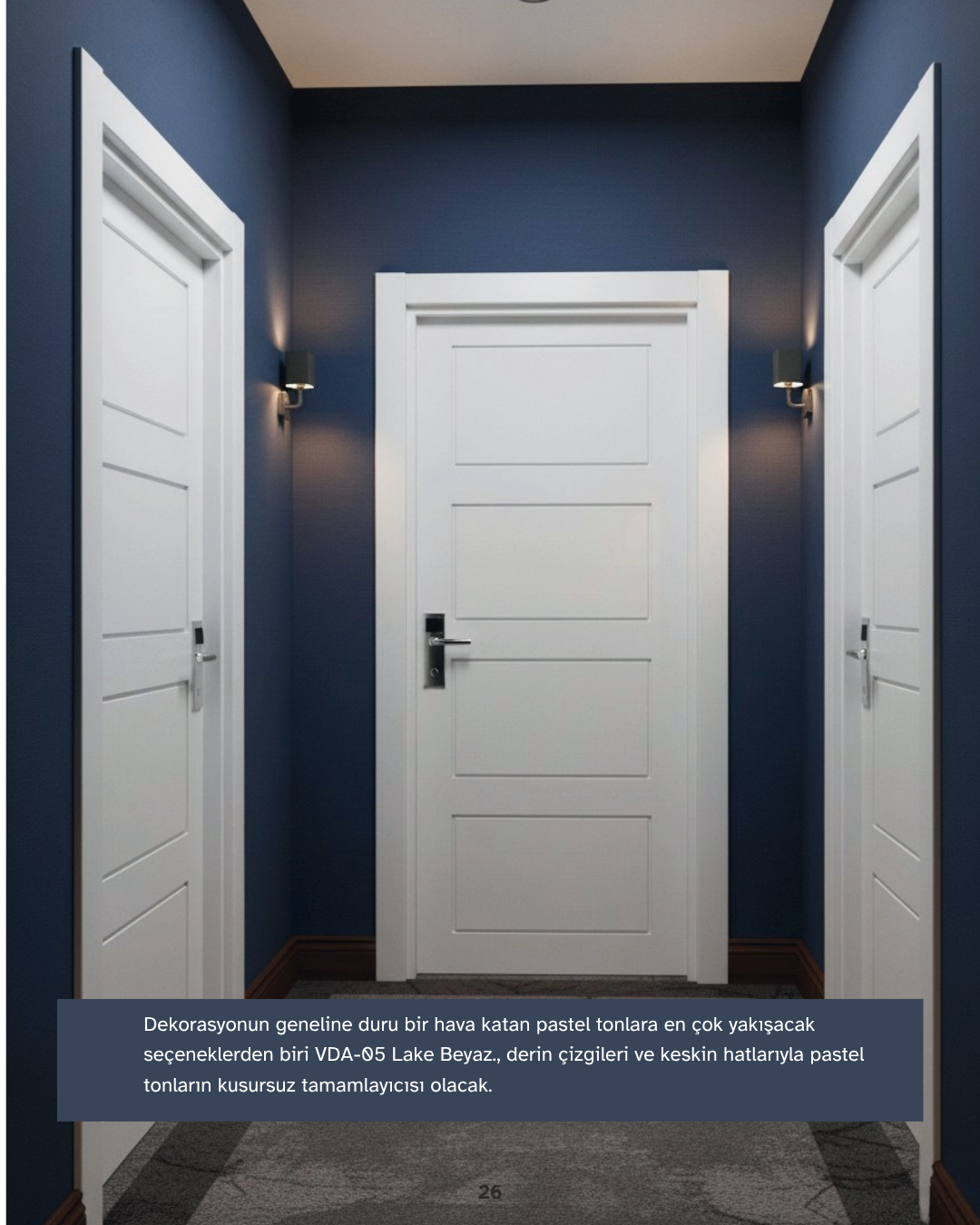 VARİODOR VDA 05 LAKE BEYAZ PVC KAPLI YANGINA DAYANIKLI ALIZE VDA-05 LAKE BEYAZ