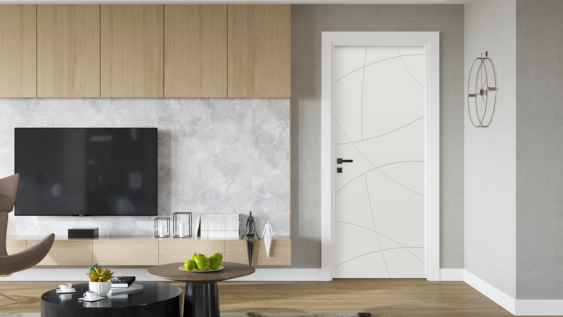 VDA-100 LAKE BEYAZ PVC KAPI