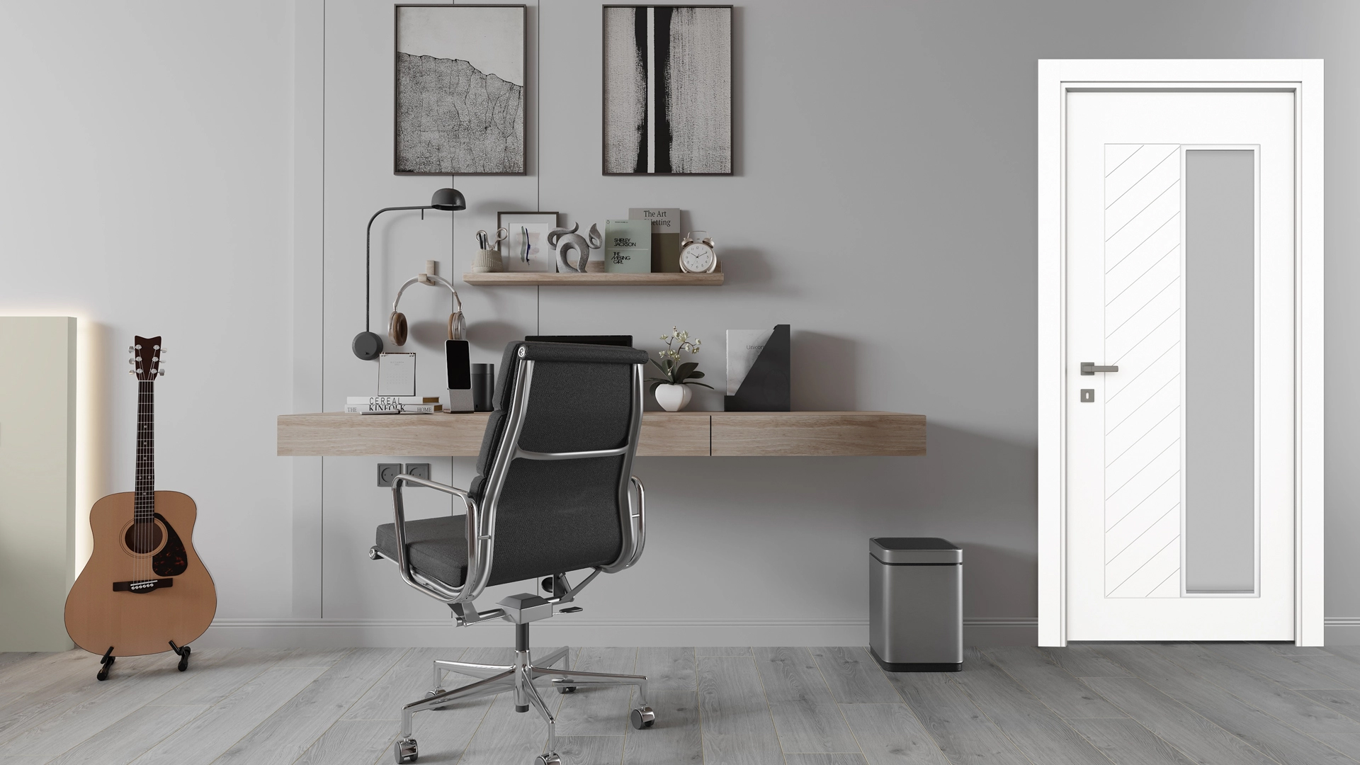 VARIODOR FISHBONE LAKE BEYAZ PVC KAPI